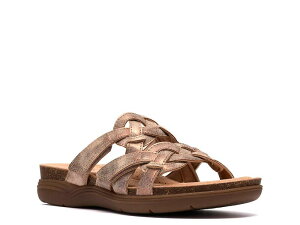 �N���[�N�X ���f�B�[�X �V���[�Y �T���_�� Clarks April Rae Wedge Sandal Gold Metallic �S�[���h