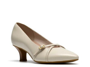 �N���[�N�X ���f�B�[�X �V���[�Y �p���v�X Clarks Kepley Star Pump Off White Leather �I�t�z���C�g
