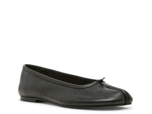 �X�e�B�[�u �}�f�� ���f�B�[�X �V���[�Y �p���v�X Steve Madden Calico Splitoe Flat Black �u���b�N