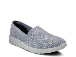 �t���N�T�X ���f�B�[�X �V���[�Y �X���b�|���E���[�t�@�[ FlexusCentury Slip-On Grey �O���[
