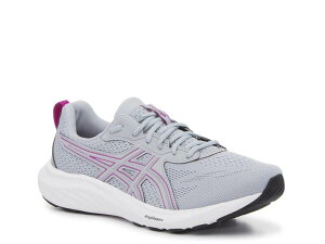�A�V�b�N�X ���f�B�[�X �V���[�Y �X�j�[�J�[ ASICSGEL-Contend 9 Running Shoe - Women's Grey/Purple �O���[