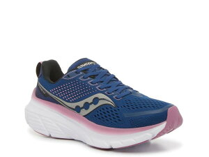 �T�b�J�j�[ ���f�B�[�X �V���[�Y �X�j�[�J�[ SauconyGuide 17 Running Shoe - Women's Dark Blue/Pink �u���[