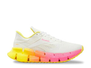 ���[�{�b�N ���f�B�[�X �V���[�Y �X�j�[�J�[ ReebokFloatZig 1 Running Shoe - Women's Off White/Pink/Yellow �I�t�z���C�g