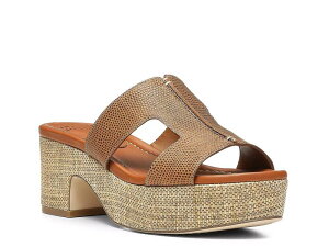 �h�i���h�v���l�[�� ���f�B�[�X �V���[�Y �T���_�� �v���b�g�t�H�[�� Donald PlinerDisco Platform Sandal Saddle Brown �u���E��