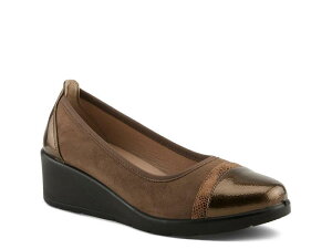 �t���N�T�X ���f�B�[�X �V���[�Y �p���v�X FlexusMacadi Wedge Pump Bronze/Multicolor �}���`�J���[