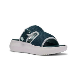 �N���[�N�X ���f�B�[�X �V���[�Y �T���_�� ClarksSolevana Mist Wedge Sandal Teal �e�B�[��