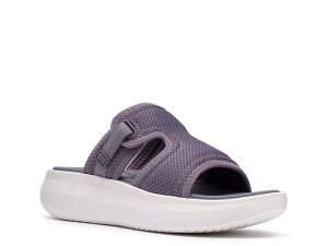 �N���[�N�X ���f�B�[�X �V���[�Y �T���_�� ClarksSolevana Mist Wedge Sandal Purple �p�[�v��