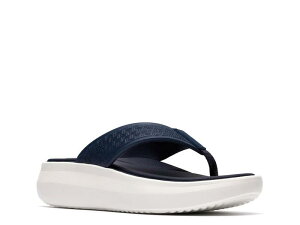 �N���[�N�X ���f�B�[�X �V���[�Y �T���_�� ClarksCloudsteppersolevana Post Sandal Navy �l�C�r�[