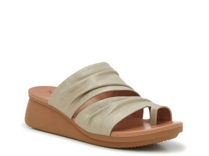 �x�A�g���b�v�X ���f�B�[�X �V���[�Y �T���_�� BaretrapsVenus 2 Wedge Sandal Champagne Metallic �V�����p��