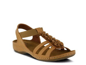 �t���N�T�X ���f�B�[�X �V���[�Y �T���_�� Flexus by Spring StepAdede Wedge Sandalight Brown �u���E��