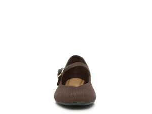 �P���[���P�C�e�B ���f�B�[�X �V���[�Y �p���v�X Kelly & KatieTajah Mary Jane Flat Dark Brown �u���E��
