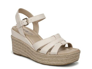 ���C�t�X�g���C�h ���f�B�[�X �V���[�Y �T���_�� LifeStrideHavana Espadrille Wedge Sandal Cream �N���[��