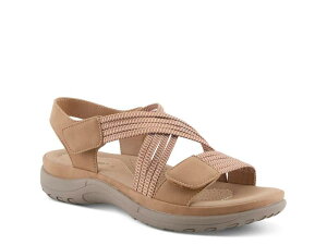 �t���N�T�X ���f�B�[�X �V���[�Y �T���_�� Flexus by Spring StepCrossbeam Wedge Sandal Tan �^��