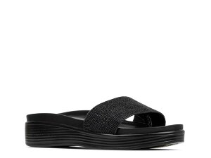 �h�i���h�v���l�[�� ���f�B�[�X �V���[�Y �T���_�� Donald Pliner Fiji Wedge Sandal Black �u���b�N