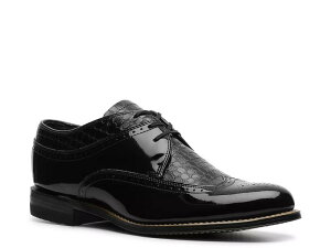 �X�e�C�V�[�A�_���X �����Y �V���[�Y �I�b�N�X�t�H�[�h �E�B���O�`�b�v Stacy Adams Dayton Wingtip Oxford Black Croc Print �u���b�N