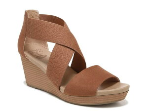 �h�N�^�[�E�V���[�� ���f�B�[�X �V���[�Y �T���_�� Dr. Scholl's Barton Band Wedge Sandal Brown Fabric �u���E��