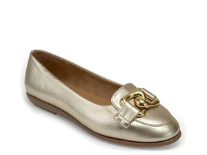 �G�A���\�[���Y ���f�B�[�X �V���[�Y �p���v�X Aerosoles Bell Ballet Flat Gold Metallic �S�[���h
