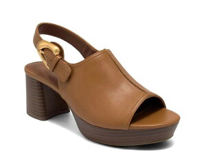 �G�A���\�[���Y ���f�B�[�X �V���[�Y �T���_�� �v���b�g�t�H�[�� Aerosoles Chancey Platform Sandal Cognac