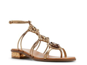 �A���h ���f�B�[�X �V���[�Y �T���_�� Aldo Sandjewel Sandal Gold Metallic �S�[���h