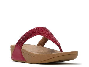 �t�B�b�g�t���b�v ���f�B�[�X �V���[�Y �T���_�� FitFlop Lulu Crystal Wedge Sandal Raspberry Red ���b�h