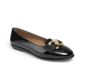 �G�A���\�[���Y ���f�B�[�X �V���[�Y �p���v�X Aerosoles Bell Flat Black �u���b�N