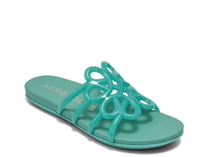 �G�A���\�[���Y ���f�B�[�X �V���[�Y �T���_�� Aerosoles Frida Sandal Seafoam Green �O���[��