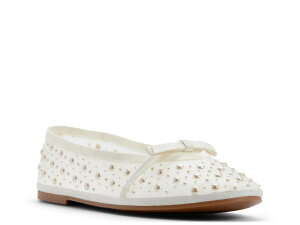 �A���h ���f�B�[�X �V���[�Y �p���v�X Aldo Aurabella Ballet Flat Off White �I�t�z���C�g