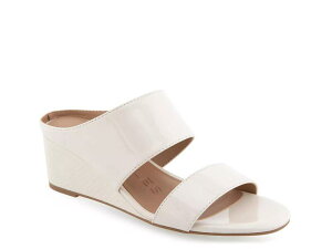 �G�A���\�[���Y ���f�B�[�X �V���[�Y �T���_�� �q�[�� Aerosoles Wheeler Wedge Sandal Eggnog Patent Synthetic