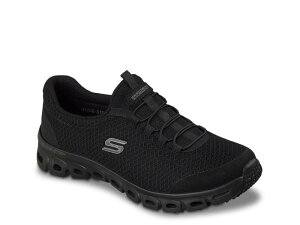 �X�P�b�`���[�Y ���f�B�[�X �V���[�Y �X���b�|���E���[�t�@�[ �X�j�[�J�[ SkechersGlide-Step Work Slip-On Sneaker - Women's Black �u���b�N