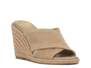 ���B���X�J���[�g ���f�B�[�X �V���[�Y �T���_�� Vince CamutoFisella Espadrille Wedge Sandal Tortilla Suede