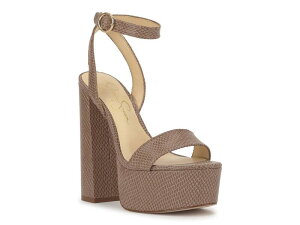 �W�F�V�J�V���v�\�� ���f�B�[�X �V���[�Y �T���_�� �v���b�g�t�H�[�� Jessica SimpsonAxtyn Platform Sandal Chai Latte Beige �x�[�W��