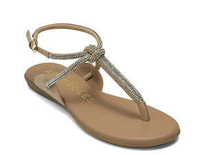 �G�A���\�[���Y ���f�B�[�X �V���[�Y �T���_�� AerosolesGioiosa Flat Sandal Beige �x�[�W��