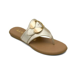 �G�A���\�[���Y ���f�B�[�X �V���[�Y �T���_�� AerosolesGlam Sandal Gold Metallic �S�[���h