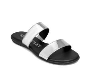 �G�A���\�[���Y ���f�B�[�X �V���[�Y �T���_�� AerosolesConcetta Sandal Silver Metallic �V���o�[