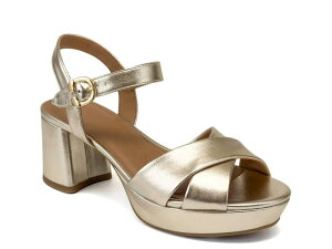 �G�A���\�[���Y ���f�B�[�X �V���[�Y �T���_�� �v���b�g�t�H�[�� AerosolesCharlye Platform Sandal Gold Metallic �S�[���h