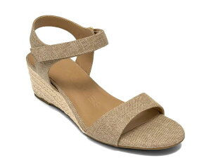 �G�A���\�[���Y ���f�B�[�X �V���[�Y �T���_�� AerosolesWel Espadrille Wedge Sandal Taupe �g�[�v
