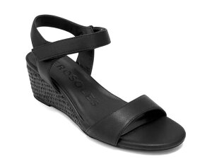 �G�A���\�[���Y ���f�B�[�X �V���[�Y �T���_�� AerosolesWel Espadrille Wedge Sandal Black �u���b�N
