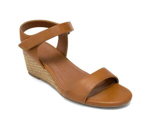 �G�A���\�[���Y ���f�B�[�X �V���[�Y �T���_�� AerosolesWel Espadrille Wedge Sandal Brown �u���E��