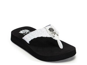 �C�G���[�{�b�N�X ���f�B�[�X �V���[�Y �T���_�� Yellow BoxSoleil Sandal White/Silver �z���C�g