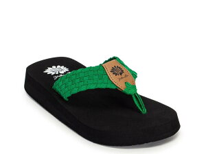 �C�G���[�{�b�N�X ���f�B�[�X �V���[�Y �T���_�� Yellow BoxSoleil Sandal Kelly Green �O���[��