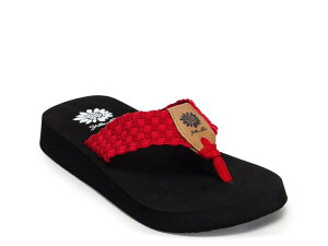 �C�G���[�{�b�N�X ���f�B�[�X �V���[�Y �T���_�� Yellow BoxSoleil Sandal Red ���b�h
