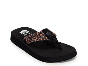 �C�G���[�{�b�N�X ���f�B�[�X �V���[�Y �T���_�� Yellow BoxSoleil Sandal Multicolor Leopard Print �}���`�J���[