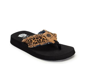 �C�G���[�{�b�N�X ���f�B�[�X �V���[�Y �T���_�� Yellow BoxFayth Sandal Tan Leopard Print �^��