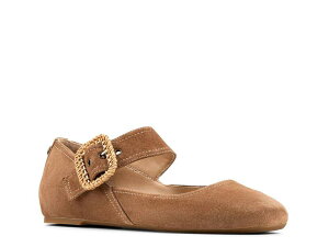 �h�i���h�v���l�[�� ���f�B�[�X �V���[�Y �p���v�X Donald PlinerLavana Mary Jane Flat Saddle Brown Suede �u���E��