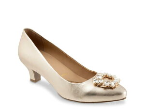 �g���b�^�[�Y ���f�B�[�X �V���[�Y �p���v�X TrottersKate Bridal Pump Champagne Leather �V�����p��