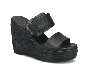 �R�[�N�C�[�Y ���f�B�[�X �V���[�Y �T���_�� Kork-EaseRaya Espadrille Wedge Sandal Black �u���b�N