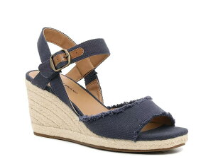 ���b�L�[�u�����h ���f�B�[�X �V���[�Y �T���_�� Lucky BrandMindra Espadrille Wedge Sandal Indigo �C���f�B�S
