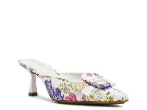 �A���N���C�� ���f�B�[�X �V���[�Y �T���_�� Anne KleinClaire Mule White Floral Print �z���C�g