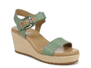 �i�`�����C�U�[ ���f�B�[�X �V���[�Y �T���_�� NaturalizerStella Espadrille Wedge Sandal Green �O���[��