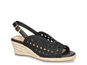 �x�����B�[�^ ���f�B�[�X �V���[�Y �T���_�� Bella VitaBethany Espadrille Wedge Sandal Black �u���b�N